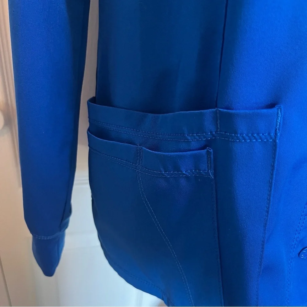 Healing Hands Women Scrub HH Works Megan Jacket 5500 ROYAL Snap Buttons 5 Pocket